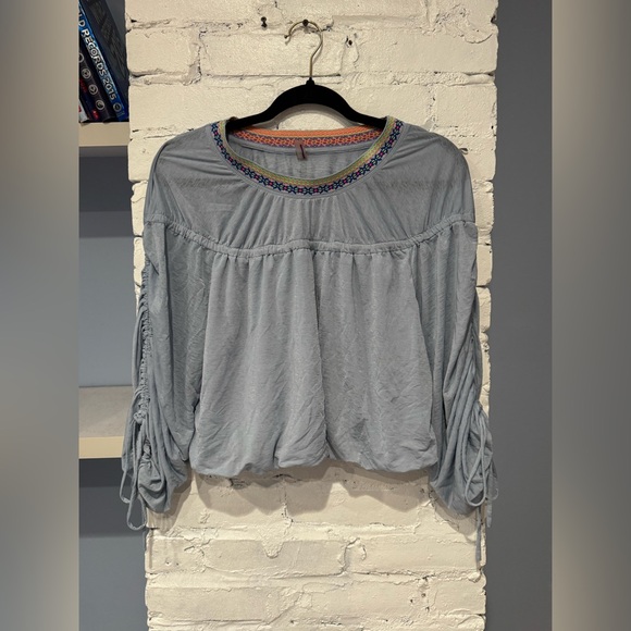 FREE‎ PEOPLE SUN BLISSED LONG SLEEVE TOP - Picture 2 of 6